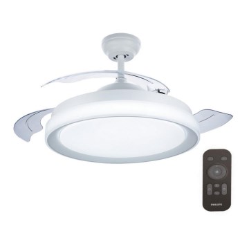 Philips - LED Ceiling fan LED/35W/230V 5500/4000/2700K white + remote control
