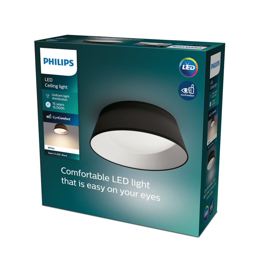 Philips - LED Ceiling light LED/14W/230V Black