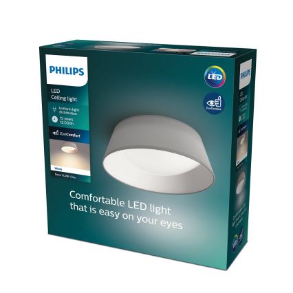 Philips - LED Ceiling light LED/14W/230V gray