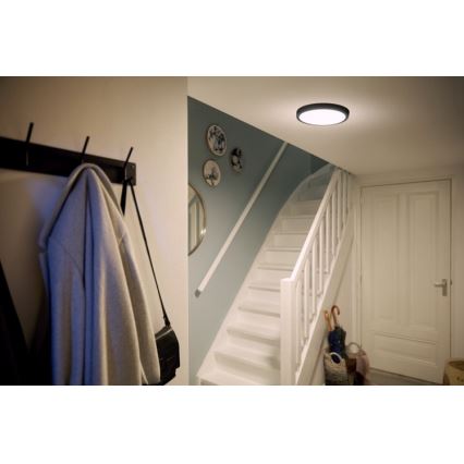 Philips - LED Ceiling light LED/12W/230V 2700K black