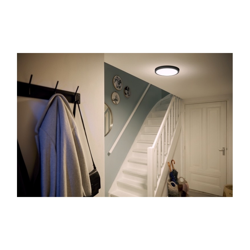 Philips - LED Ceiling light LED/12W/230V 2700K black