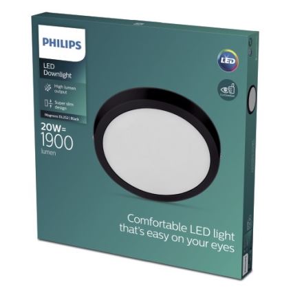 Philips - LED Ceiling light LED/20W/230V 2700K black