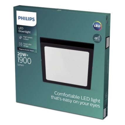 Philips - LED Ceiling light LED/20W/230V 2700K black