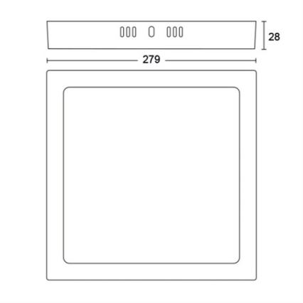 Philips - LED Ceiling light LED/20W/230V 2700K white