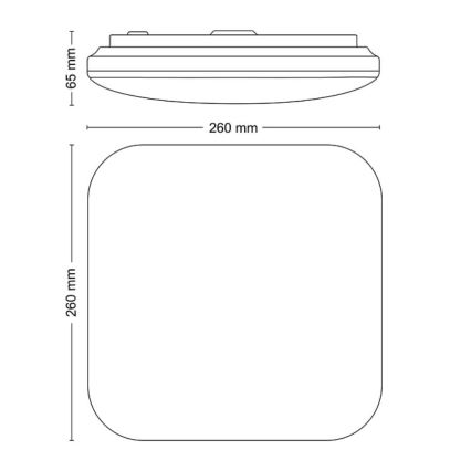 Philips - LED Ceiling light LED/12W/230V 4000K