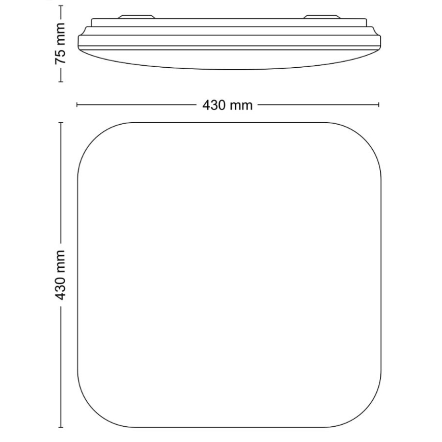 Philips - LED Ceiling light LED/24W/230V 2700K