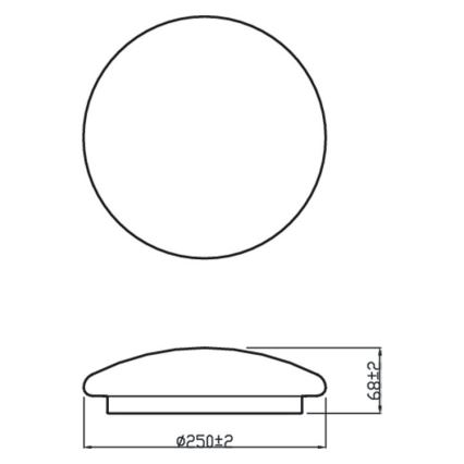 Philips – LED Ceiling Light MOIRE LED/10W/230V
