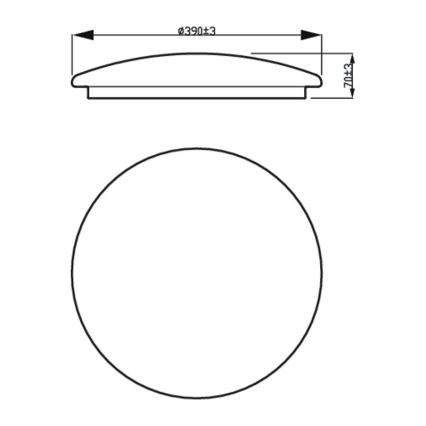 Philips - LED Ceiling light LED/20W/230V 2700K