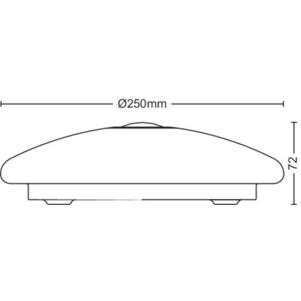 Philips - LED Ceiling light with a sensor MAUVE LED/6W/230V 4000K
