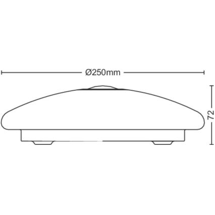Philips - LED Ceiling light with a sensor MAUVE LED/6W/230V