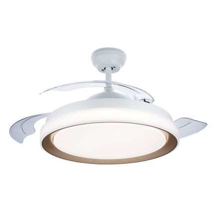 Philips - LED Ceiling Light with Fan LED/35W/230V 5500/4000/2700K Gold + Remote Control
