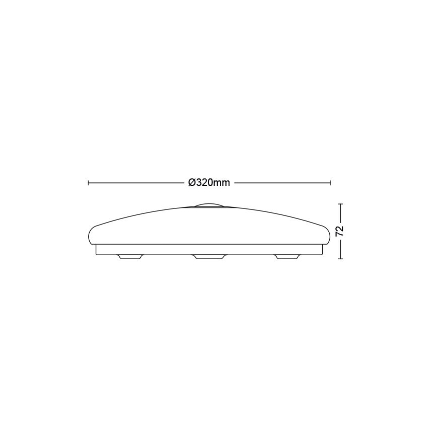 Philips - LED Ceiling light with sensor LED/16W/230V 2700K