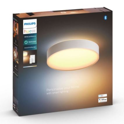 Philips - LED Dimmable bathroom light Hue DEVERE LED/19,2W/230V IP44 d. 381 mm 2200-6500K + remote control