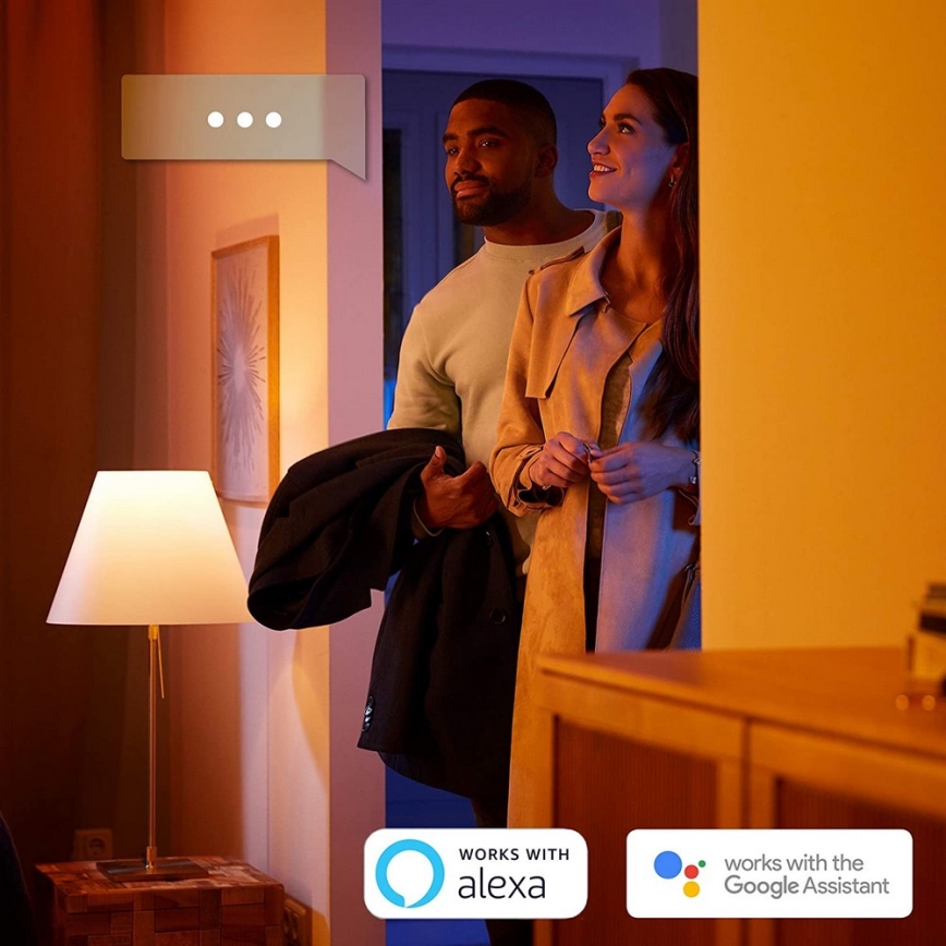 Philips - LED Dimmable bathroom light Hue STRUANA LED/27W/230V IP44 + remote control