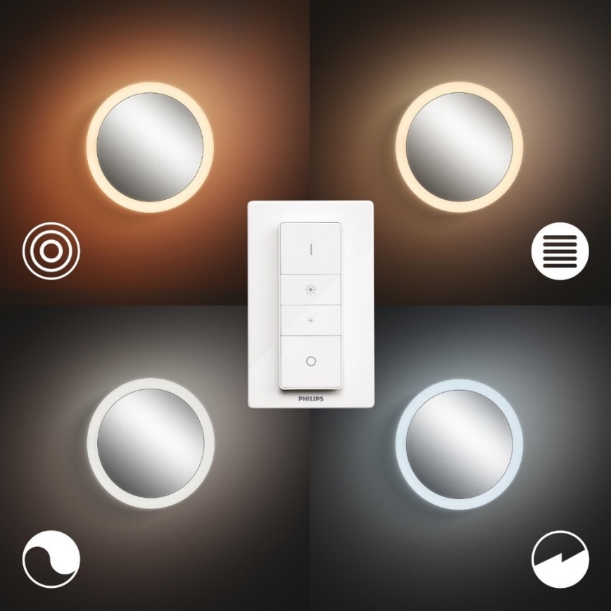 Philips - LED Dimmable bathroom mirror Hue ADORE LED/27W/230V + RC IP44
