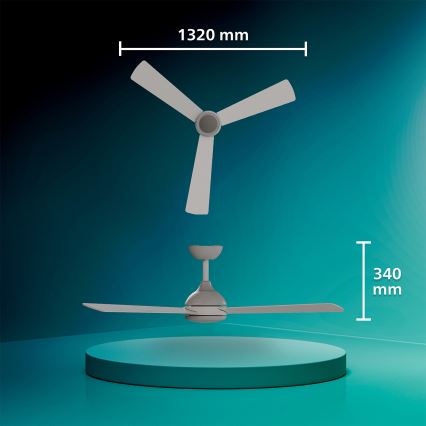 Philips - Dimmable LED Ceiling Fan CIVX LED/24W/230V + Remote Control