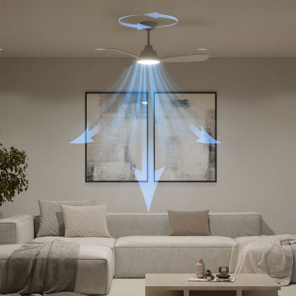 Philips - LED Dimmable ceiling fan OLAS LED/24W/230V Ø 106 cm white + remote control