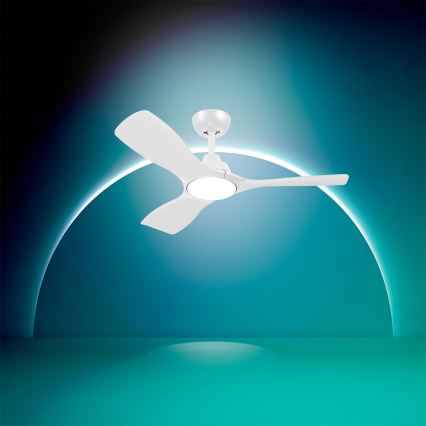 Philips - LED Dimmable ceiling fan OLAS LED/24W/230V Ø 106 cm white + remote control