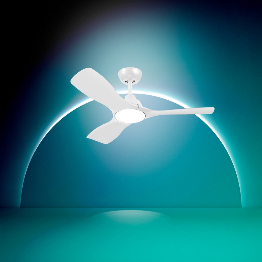 Philips - LED Dimmable ceiling fan OLAS LED/24W/230V Ø 106 cm white + remote control