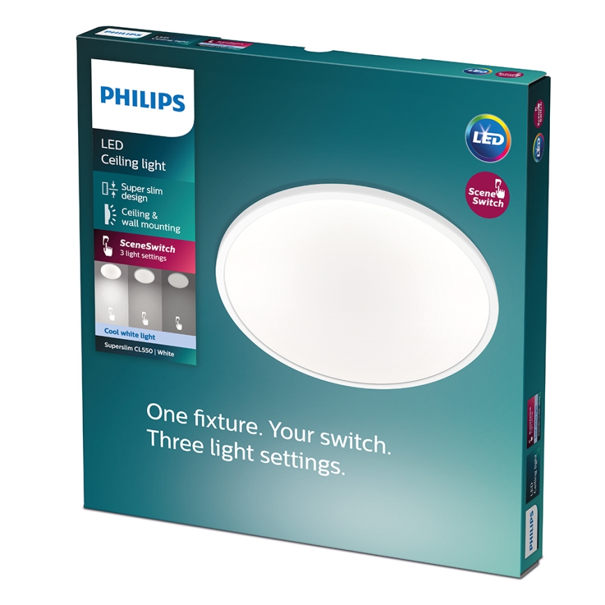 Philips - LED Dimmable ceiling light 1xLED/15W/230V 4000K