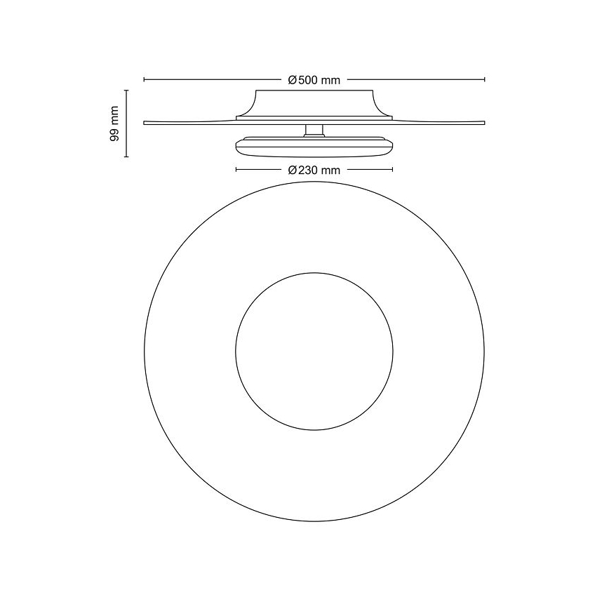 Philips- LED Dimmable ceiling light SCENE SWITCH LED/40W/230V 4000K silver