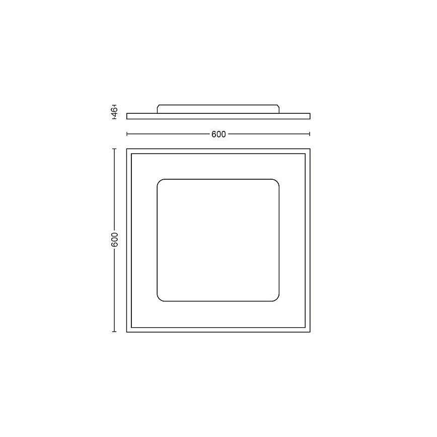Philips - LED Dimmable ceiling light Hue LED/39W/230V 2200-6500K + remote control