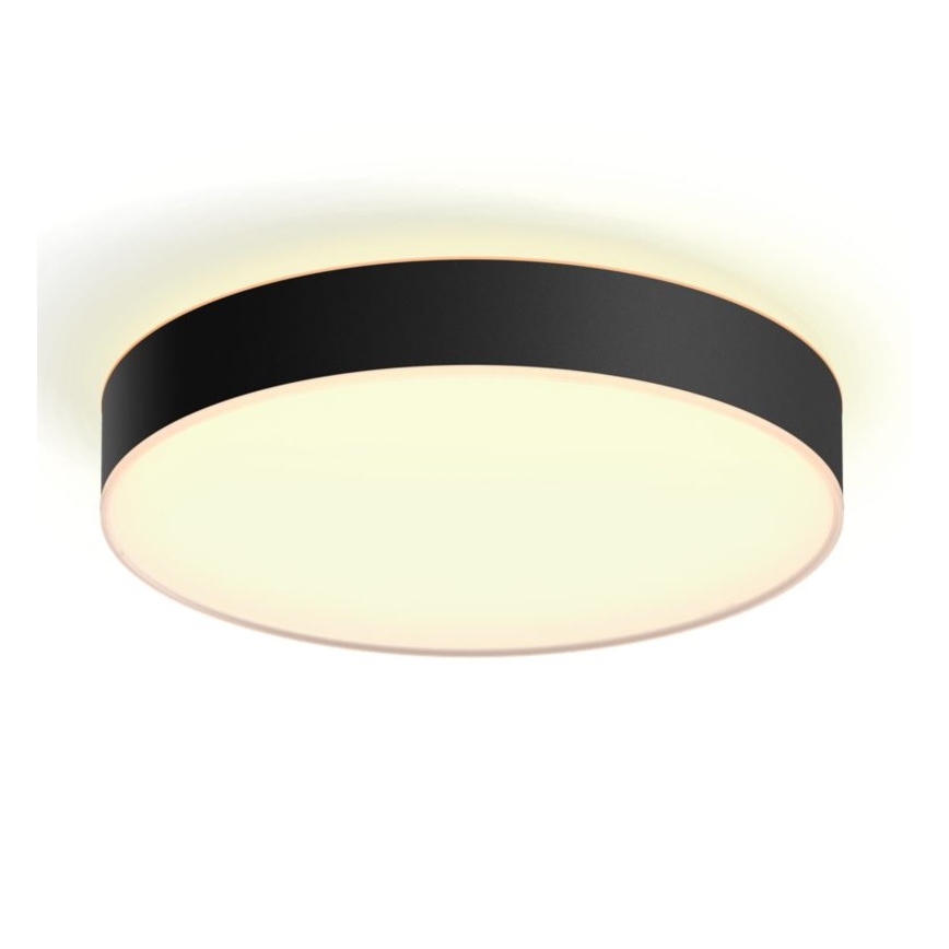 Philips - LED Dimmable ceiling light Hue LED/33,5W/230V 2200-6500K d. 425 mm black + remote control
