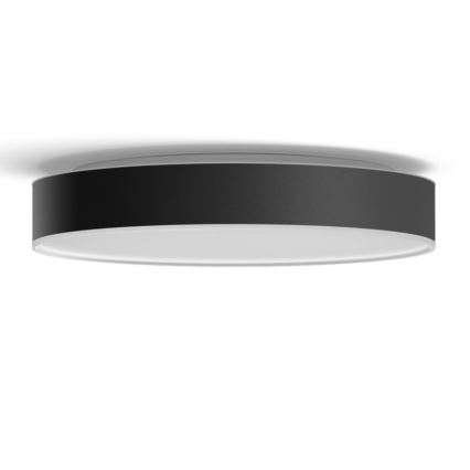 Philips - LED Dimmable ceiling light Hue LED/33,5W/230V 2200-6500K d. 425 mm black + remote control