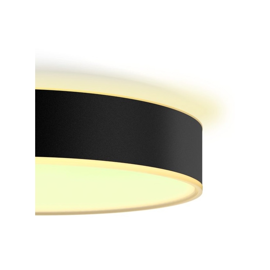 Philips - LED Dimmable ceiling light Hue LED/33,5W/230V 2200-6500K d. 425 mm black + remote control