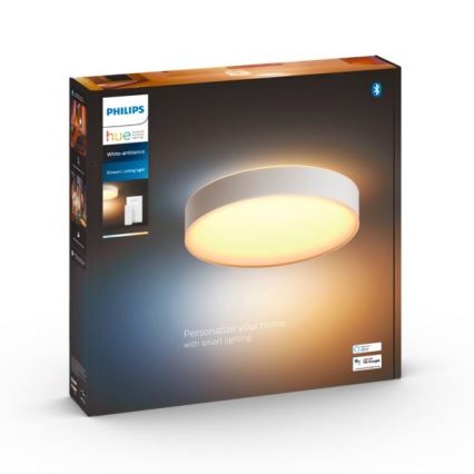 Philips - LED Dimmable ceiling light Hue LED/33,5W/230V 2200-6500K d. 425 mm white + remote control