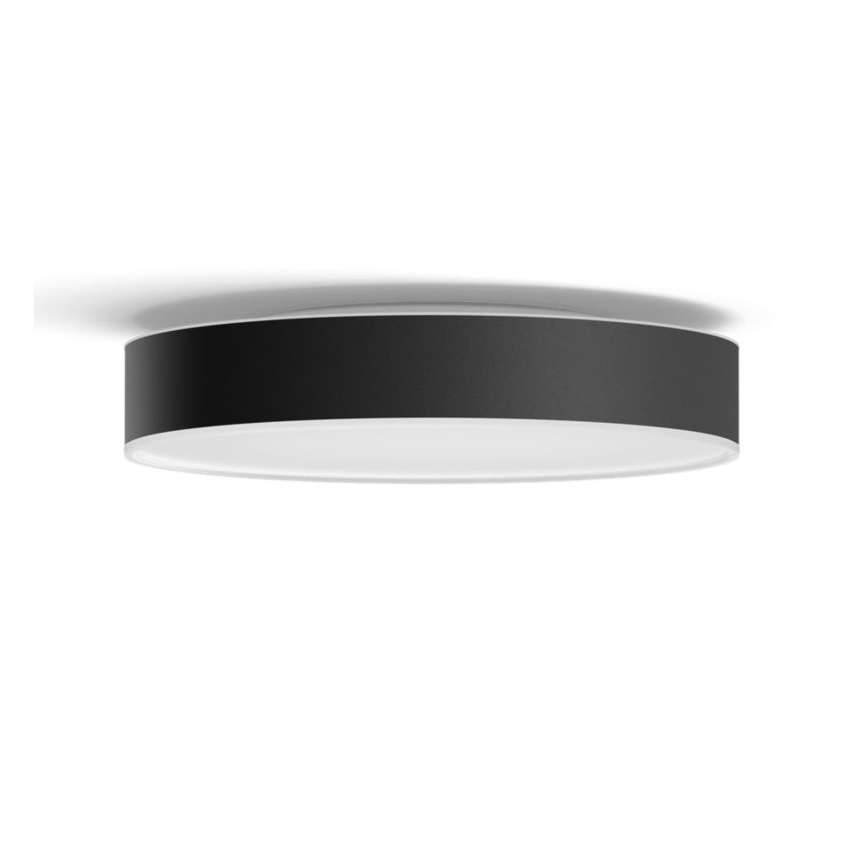 Philips - LED Dimmable ceiling light Hue LED/19,2W/230V 2200-6500K d. 381 mm black + remote control