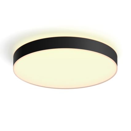 Philips - LED Dimmable ceiling light Hue LED/48W/230V 2200-6500K d. 551 mm black + remote control