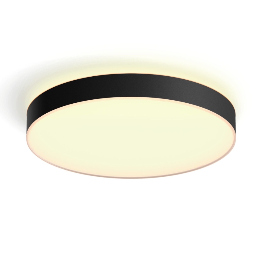Philips - LED Dimmable ceiling light Hue LED/48W/230V 2200-6500K d. 551 mm black + remote control