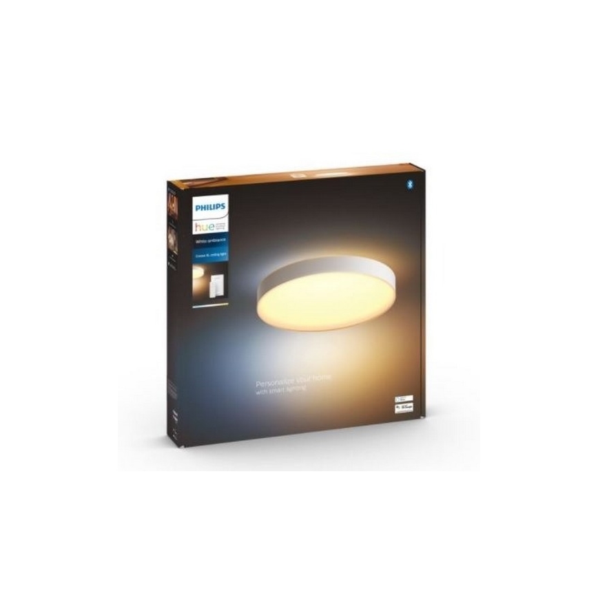 Philips - LED Dimmable ceiling light Hue LED/48W/230V 2200-6500K d. 551 mm white + remote control