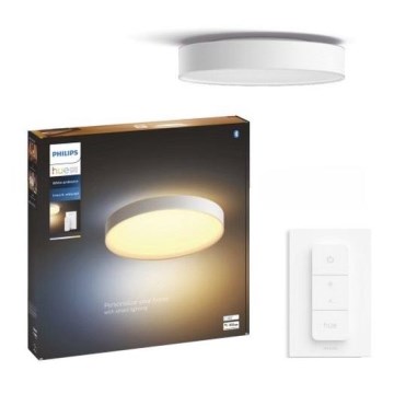 Philips - LED Dimmable ceiling light Hue LED/48W/230V 2200-6500K d. 551 mm white + remote control