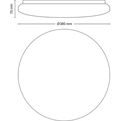 Philips - LED Dimmable ceiling light LED/24W/230V 2700-6500K + remote control