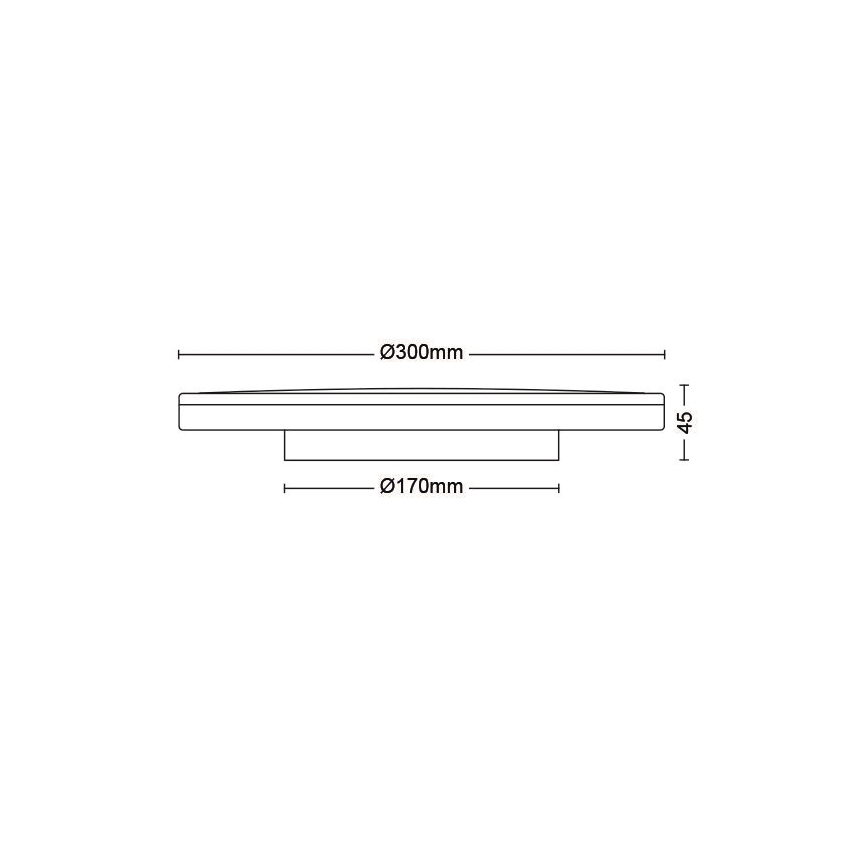 Philips - LED Dimmable ceiling light SCENE SWITCH LED/18W/230V d. 30 cm 4000K black
