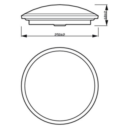 Philips - LED Dimmable ceiling light SCENE SWITCH LED/12W/230V