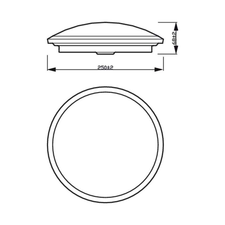 Philips - LED Dimmable ceiling light SCENE SWITCH LED/12W/230V
