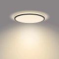 Philips - LED Dimmable ceiling light SCENE SWITCH LED/18W/230V d. 30 cm 2700K black