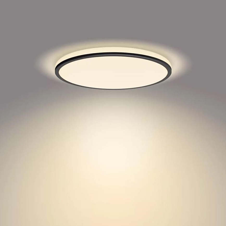 Philips - LED Dimmable ceiling light SCENE SWITCH LED/18W/230V d. 30 cm 2700K black