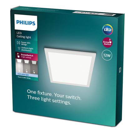 Philips - LED Dimmable ceiling light SCENE SWITCH LED/12W/230V 4000K