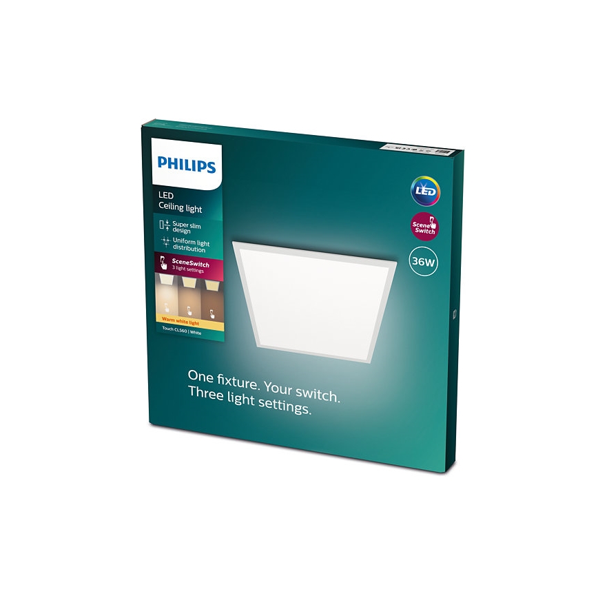 Philips - LED Dimmable ceiling light SCENE SWITCH LED/36W/230V 2700K