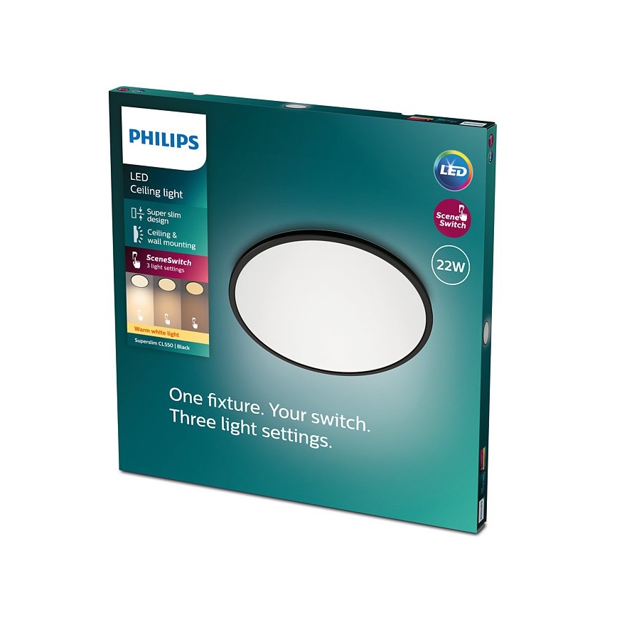 Philips - LED Dimmable ceiling light SCENE SWITCH LED/22W/230V