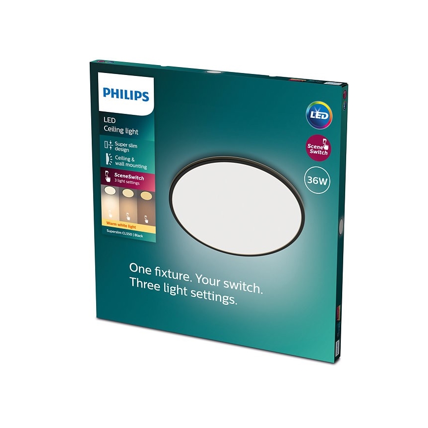 Philips - LED Dimmable ceiling light SCENE SWITCH LED/36W/230V