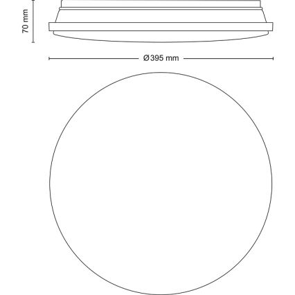 Philips - LED Dimmable ceiling light LED/24W/230V 2700-6500K + remote control