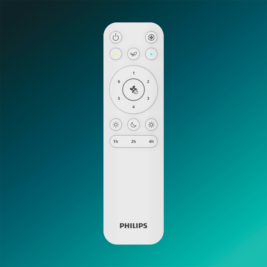 Philips - BLISS Dimmable LED Ceiling Light with Fan, 35W/230V, Brown + Remote Control