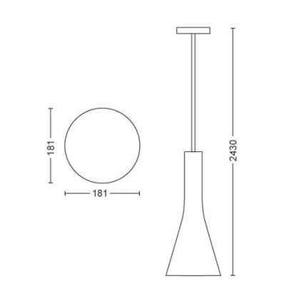 Philips - LED Dimmable chandelier on a string Hue EXPLORE 1xE27/6W/230V 2200-6500K + remote control
