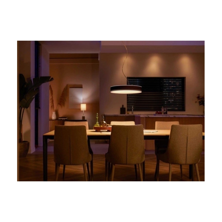 Philips - LED Dimmable chandelier on a string Hue LED/33,5W/230V 2200-6500K black + remote control