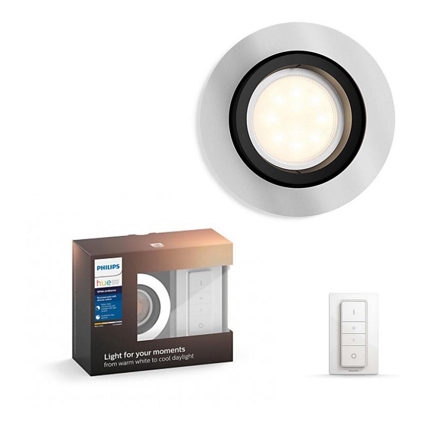 Philips - LED Dimmable light Hue MILLISKIN 1xGU10/5,5W/230V + remote control